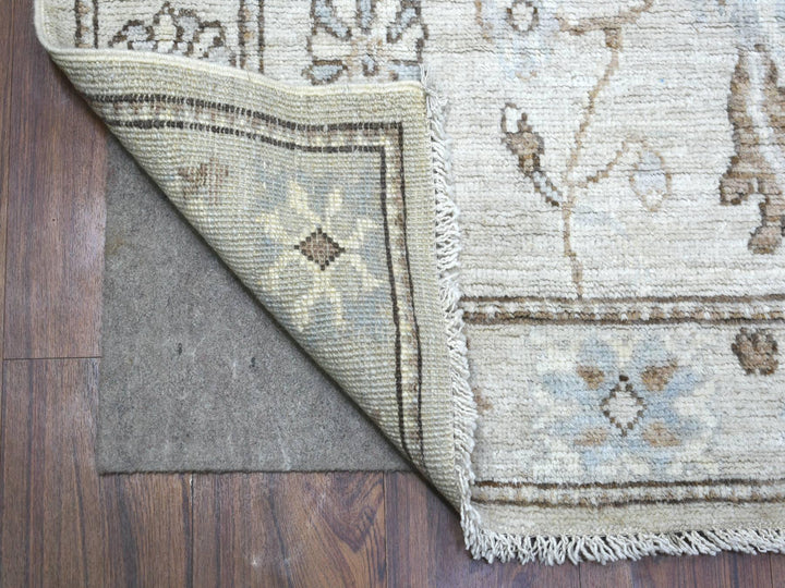 2'10" x 13'9" New Hand Knotted Grey Wool Runner Oriental Rug - MOA10271499