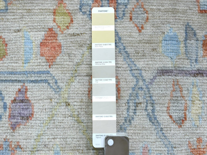 2'8" x 11'4" New Hand Knotted Beige Wool Runner Oriental Rug - MOA10271503