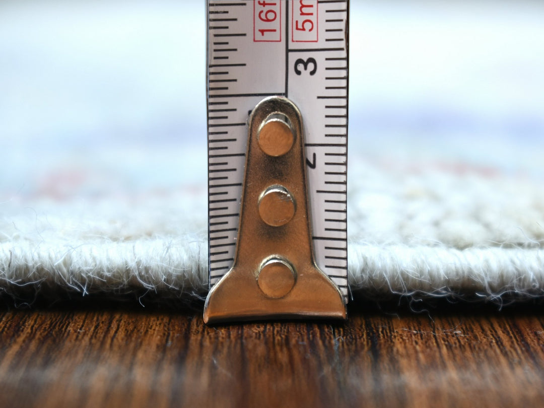 2'8" x 11'4" New Hand Knotted Beige Wool Runner Oriental Rug - MOA10271503