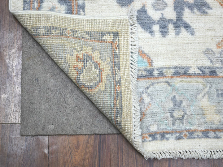 2'7" x 9'8" New Hand Knotted Ivory Wool Runner Oriental Rug - MOA10271507