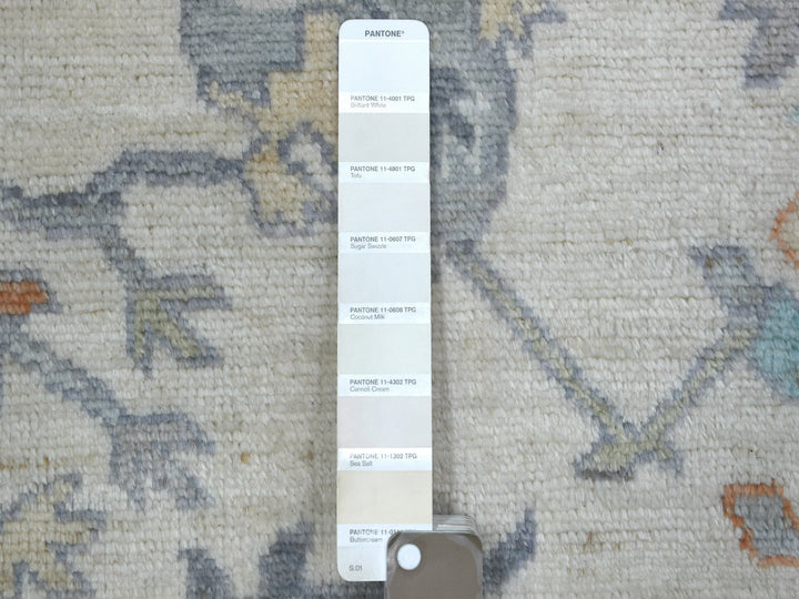 2'7" x 9'8" New Hand Knotted Ivory Wool Runner Oriental Rug - MOA10271507