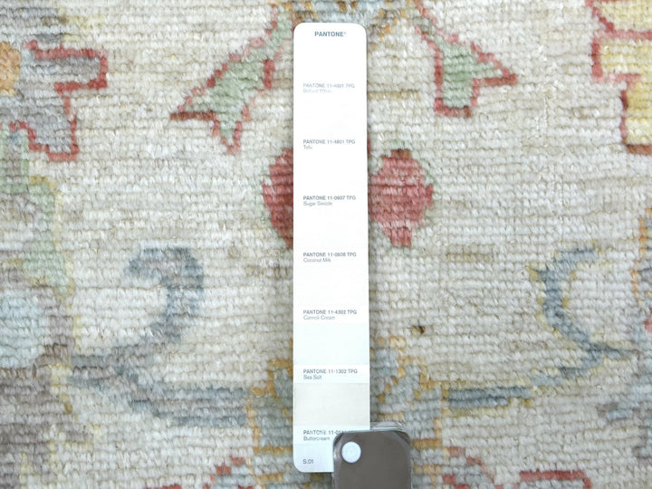 3'0" x 11'8" New Hand Knotted Ivory Wool Runner Oriental Rug - MOA10271508