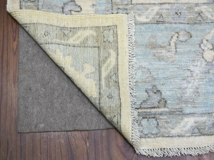 8'0" x 9'9" New Hand Knotted Ivory Wool Rectangle Oriental Rug - MOA10271520