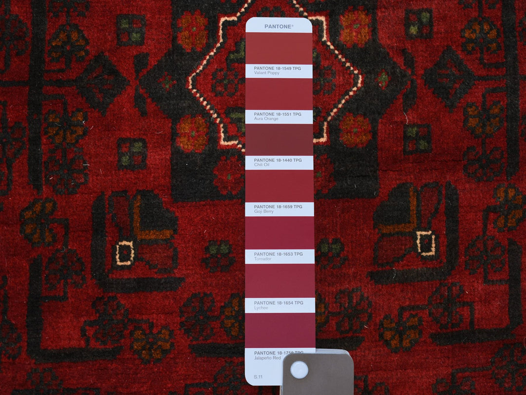 3'0" x 9'6" New Hand Knotted Red Wool Runner Oriental Rug - MOA10271541
