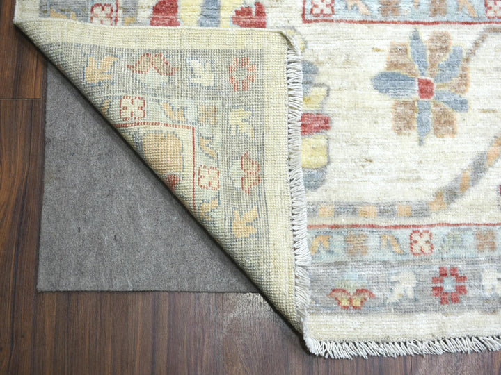 11'9" x 15'9" New Hand Knotted Ivory Wool Rectangle Oriental Rug - MOA10271628