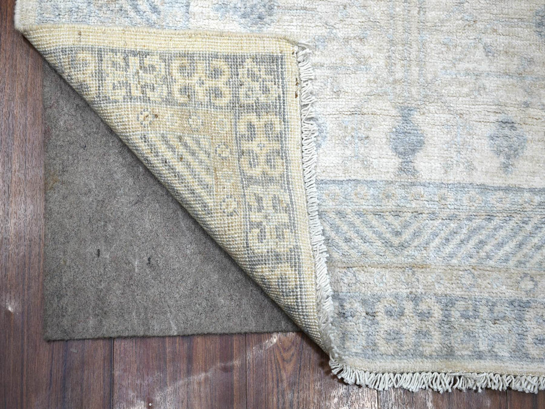 3'1" x 4'10" New Hand Knotted Ivory Wool Rectangle Oriental Rug - MOA10271634
