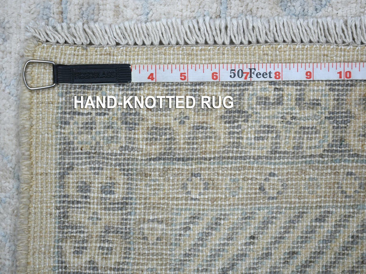 3'1" x 4'10" New Hand Knotted Ivory Wool Rectangle Oriental Rug - MOA10271634