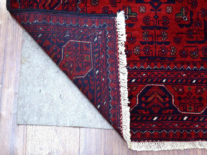 2'10" x 9'9" New Hand Knotted Red Wool Runner Oriental Rug - MOA10271698