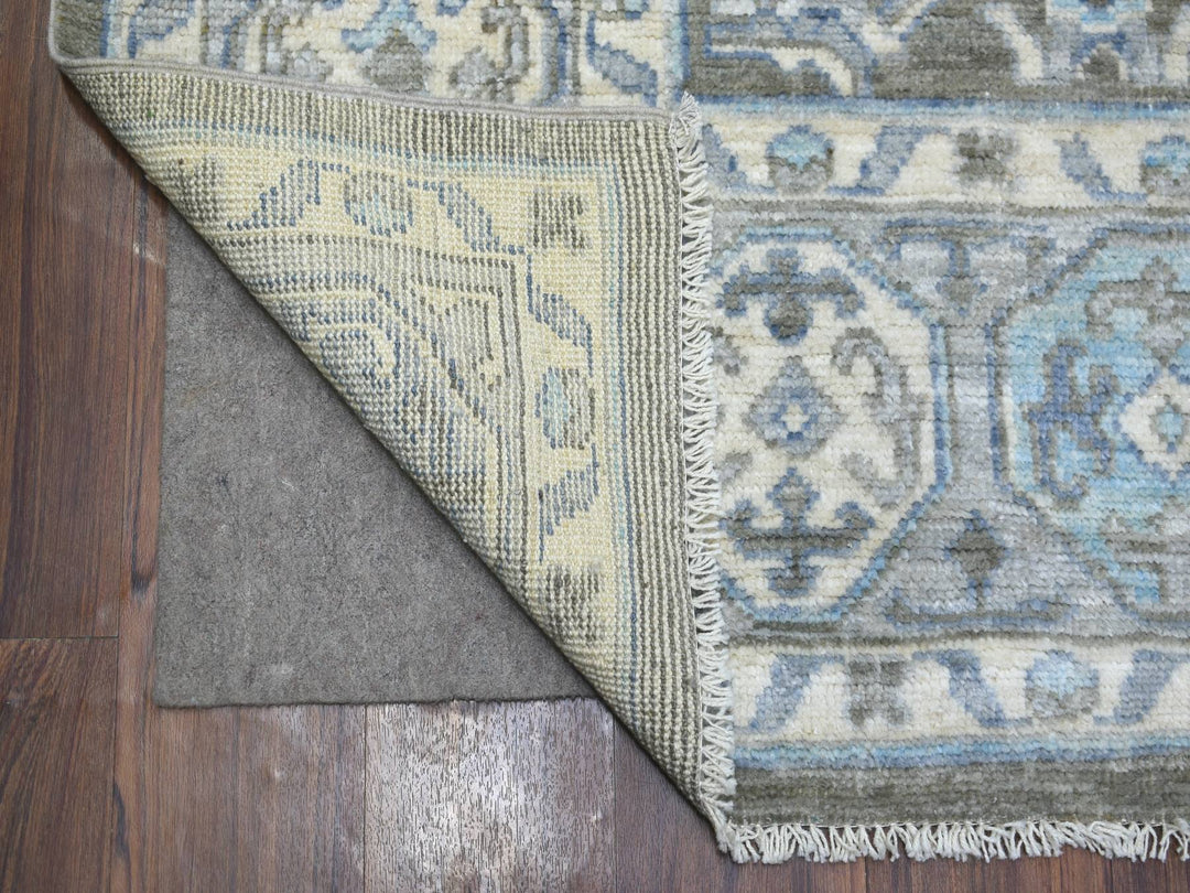 8'0" x 9'9" New Hand Knotted Brown Wool Rectangle Oriental Rug - MOA10271725
