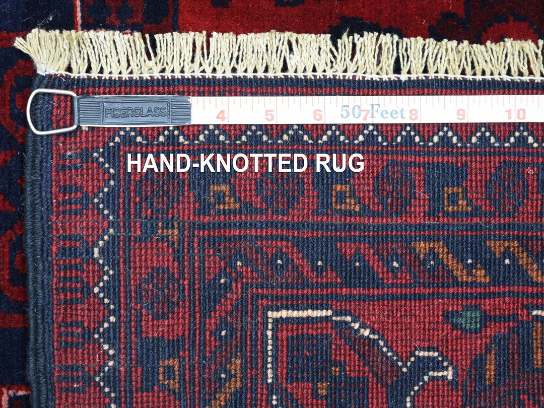 5'6" x 7'8" New Hand Knotted Red Wool Rectangle Oriental Rug - MOA10271773