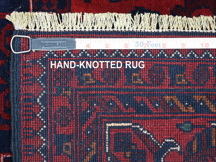5'6" x 7'8" New Hand Knotted Red Wool Rectangle Oriental Rug - MOA10271773