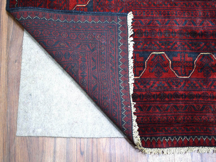 9'10" x 12'6" New Hand Knotted Red Wool Rectangle Oriental Rug - MOA10271778