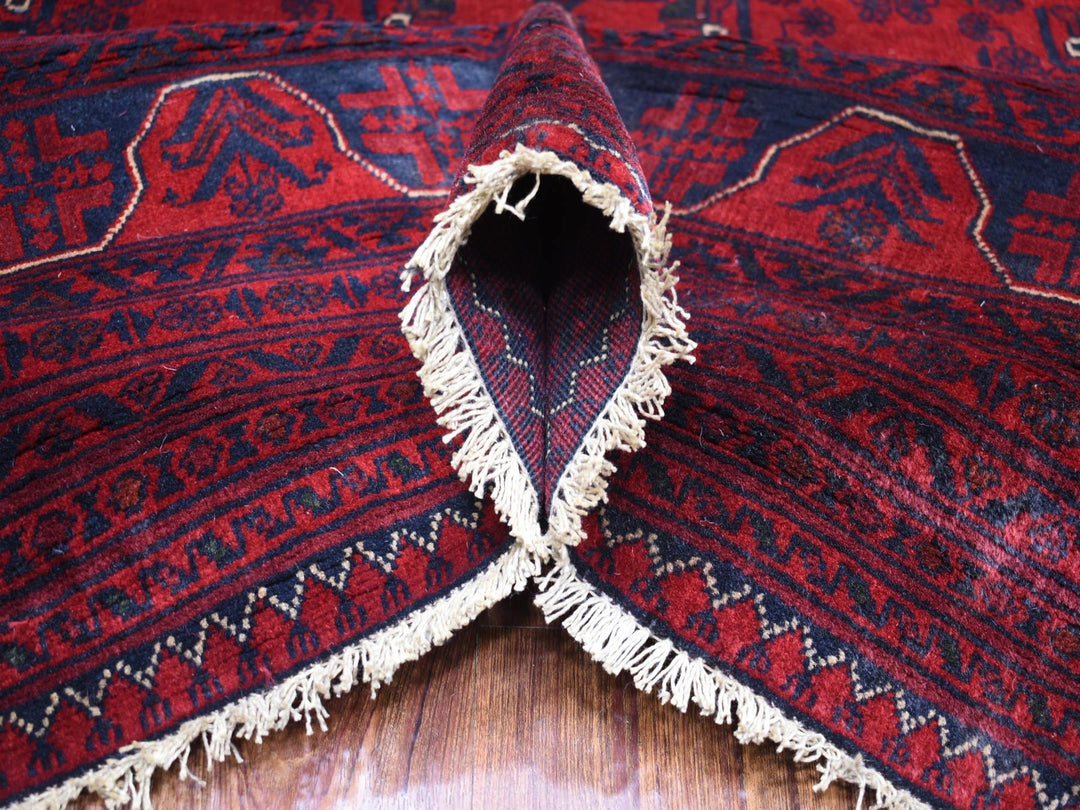 9'10" x 12'6" New Hand Knotted Red Wool Rectangle Oriental Rug - MOA10271778