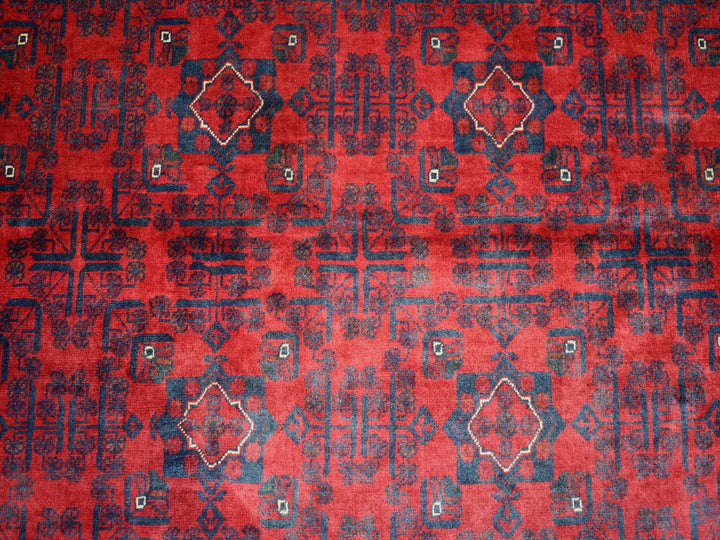 9'10" x 12'6" New Hand Knotted Red Wool Rectangle Oriental Rug - MOA10271778