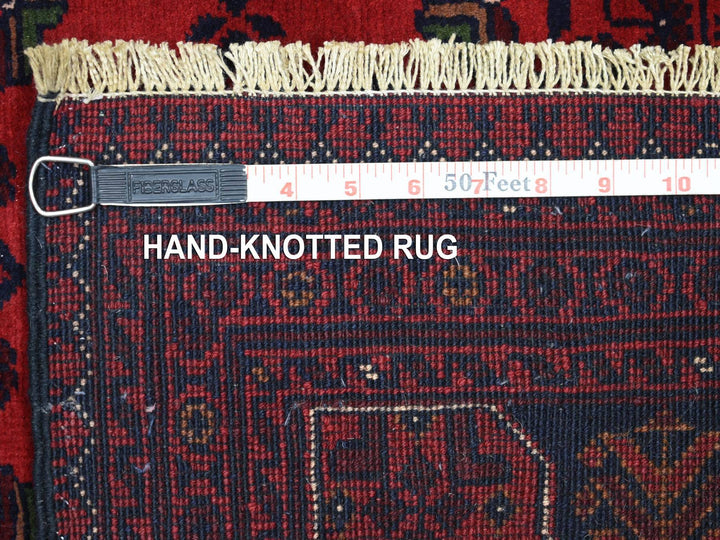 4'10" x 6'3" New Hand Knotted Red Wool Rectangle Oriental Rug - MOA10271792