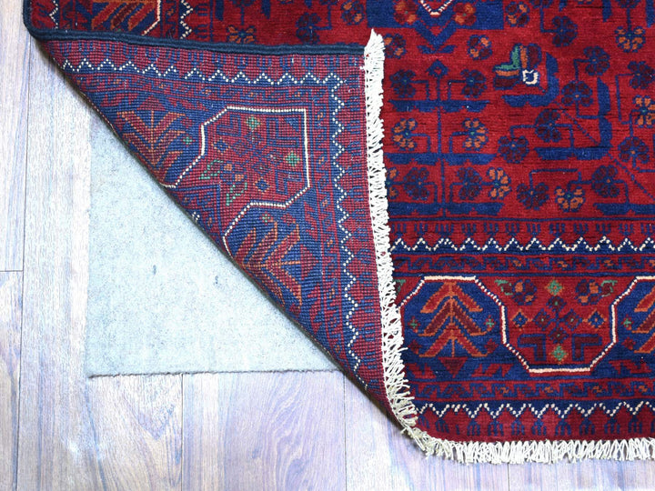 2'8" x 12'9" New Hand Knotted Red Wool Runner Oriental Rug - MOA10271815