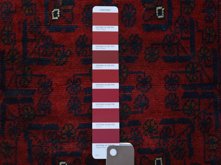 3'0" x 9'3" New Hand Knotted Red Wool Runner Oriental Rug - MOA10271821