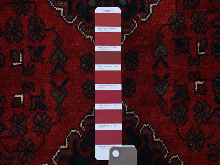 3'0" x 9'6" New Hand Knotted Red Wool Runner Oriental Rug - MOA10271822