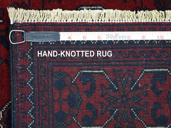 3'0" x 9'6" New Hand Knotted Red Wool Runner Oriental Rug - MOA10271822