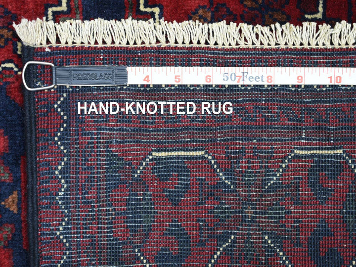 2'7" x 13'0" New Hand Knotted Red Wool Runner Oriental Rug - MOA10271823