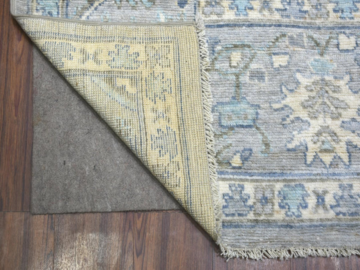 8'1" x 10'4" New Hand Knotted Grey Wool Rectangle Oriental Rug - MOA10271839