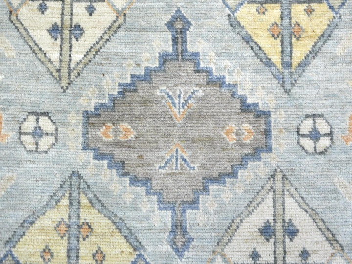 8'0" x 9'10" New Hand Knotted Grey Wool Rectangle Oriental Rug - MOA10271865