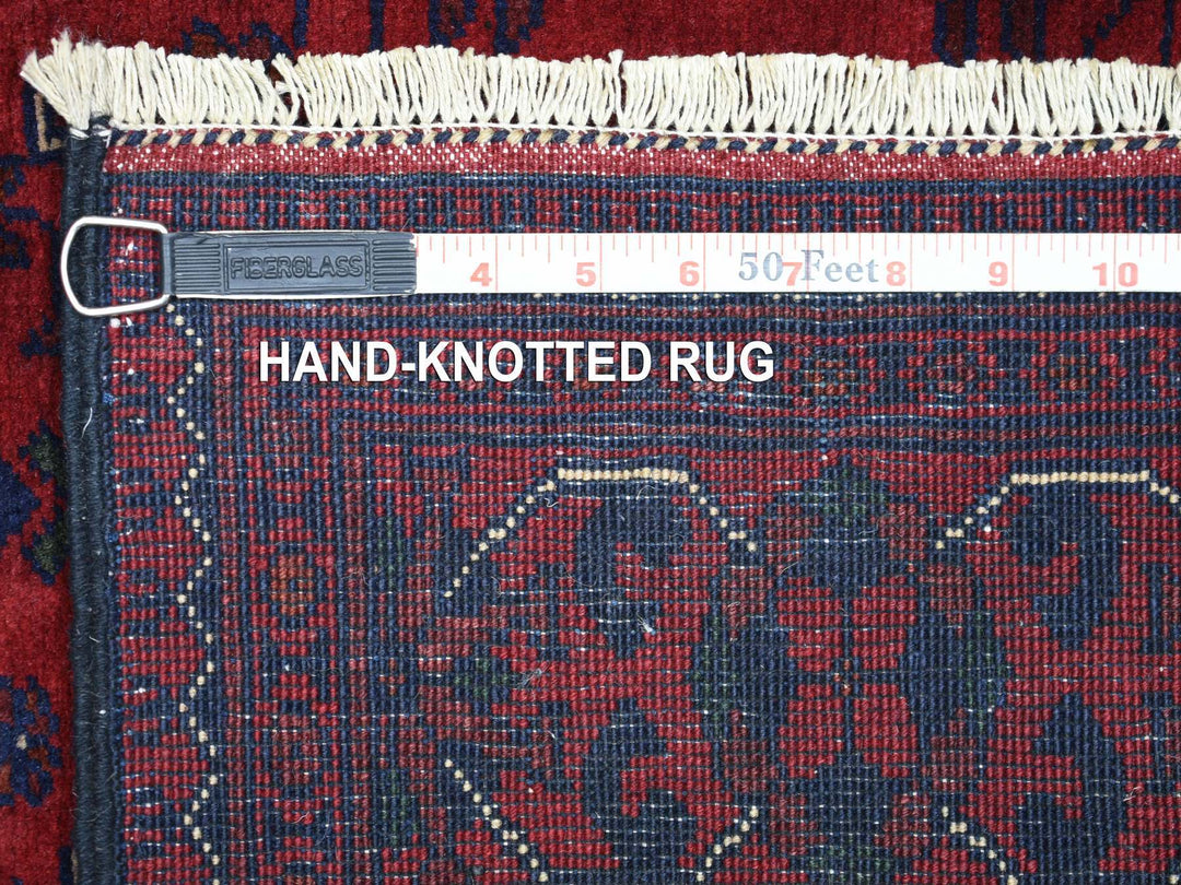 3'0" x 9'7" New Hand Knotted Red Wool Runner Oriental Rug - MOA10271901