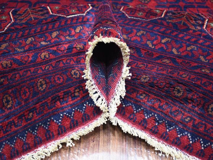 10'0" x 12'10" New Hand Knotted Red Wool Rectangle Oriental Rug - MOA10271915