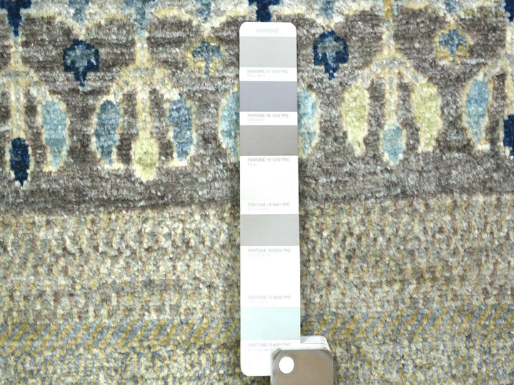 10'0" x 13'8" New Hand Knotted Grey Wool Rectangle Oriental Rug - MOA10271917