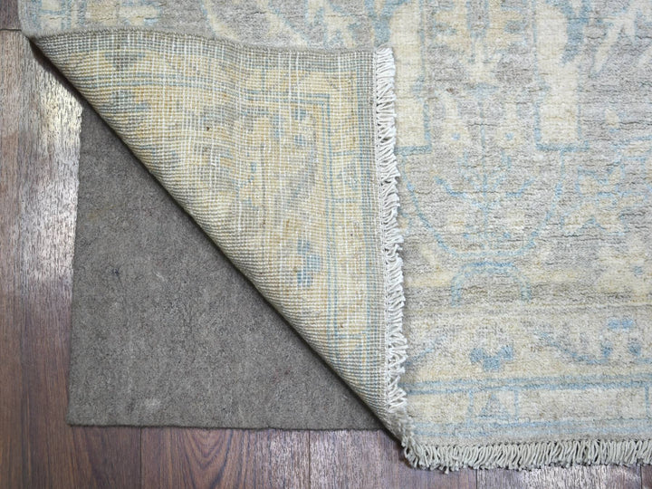 3'0" x 5'0" New Hand Knotted Grey Wool Rectangle Oriental Rug - MOA10271980