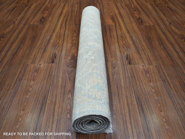 3'0" x 5'0" New Hand Knotted Grey Wool Rectangle Oriental Rug - MOA10271980
