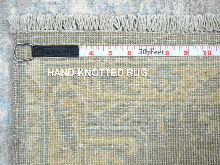 3'0" x 5'0" New Hand Knotted Grey Wool Rectangle Oriental Rug - MOA10271980