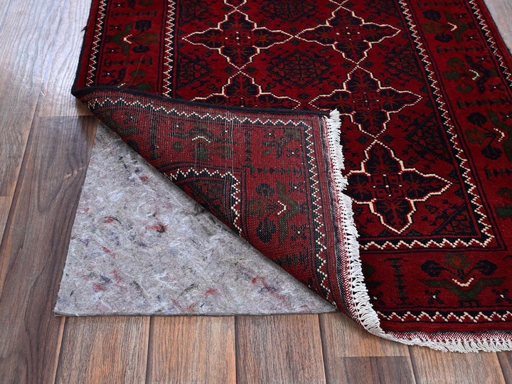 2'3" x 4'6" New Hand Knotted Red Wool Runner Oriental Rug - MOA102719