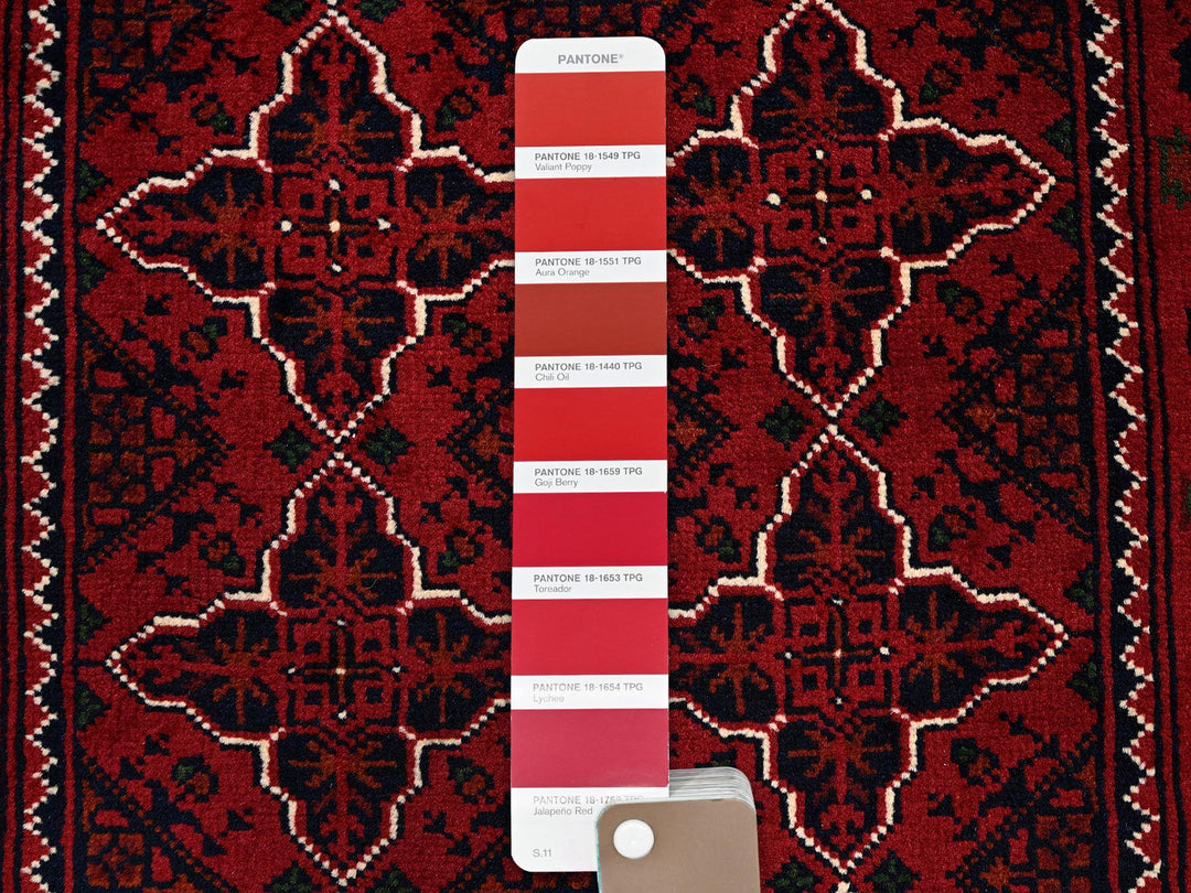 2'3" x 4'6" New Hand Knotted Red Wool Runner Oriental Rug - MOA102719