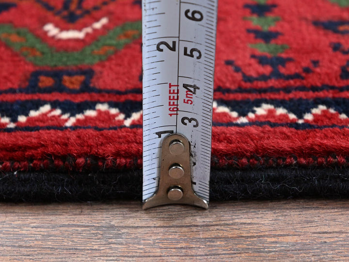 2'3" x 4'6" New Hand Knotted Red Wool Runner Oriental Rug - MOA102719
