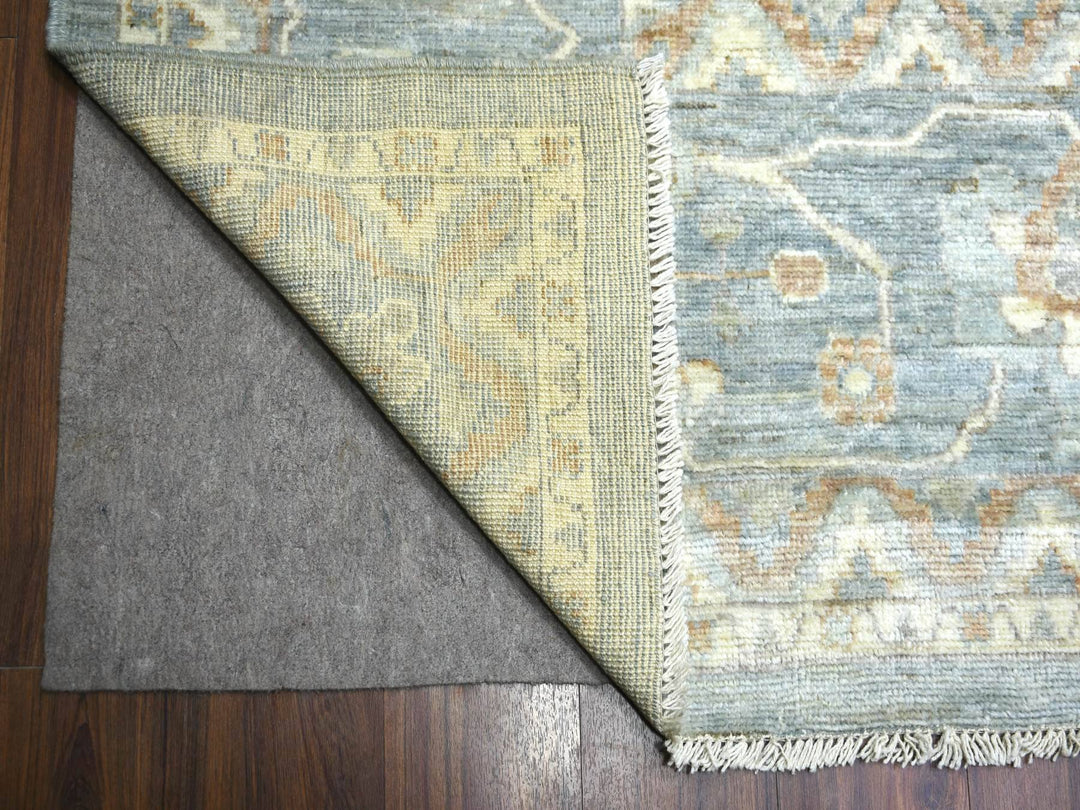 12'0" x 16'0" New Hand Knotted Grey Wool Rectangle Oriental Rug - MOA10272003