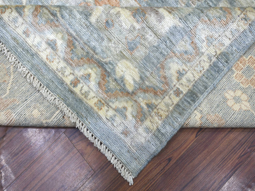 12'0" x 16'0" New Hand Knotted Grey Wool Rectangle Oriental Rug - MOA10272003