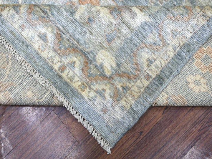 12'0" x 16'0" New Hand Knotted Grey Wool Rectangle Oriental Rug - MOA10272003