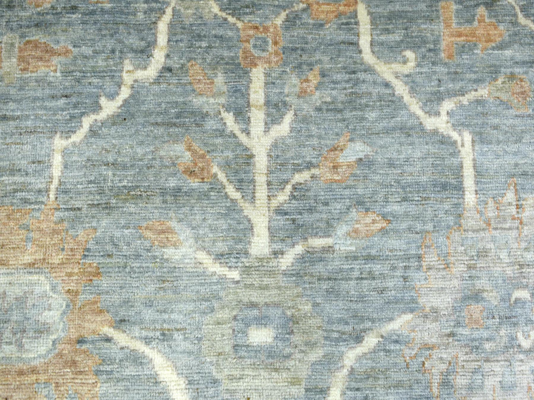 12'0" x 16'0" New Hand Knotted Grey Wool Rectangle Oriental Rug - MOA10272003