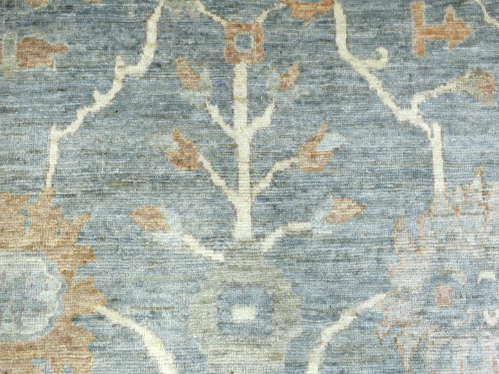12'0" x 16'0" New Hand Knotted Grey Wool Rectangle Oriental Rug - MOA10272003