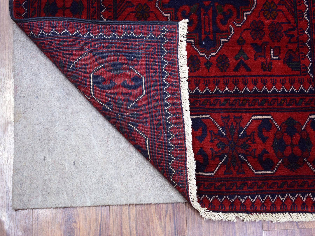 2'8" x 9'7" New Hand Knotted Red Wool Runner Oriental Rug - MOA10272008
