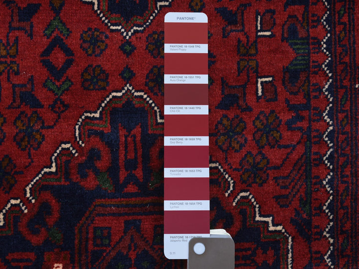 2'8" x 9'7" New Hand Knotted Red Wool Runner Oriental Rug - MOA10272008