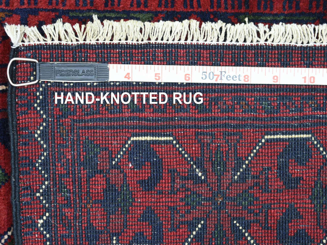 2'8" x 9'7" New Hand Knotted Red Wool Runner Oriental Rug - MOA10272008