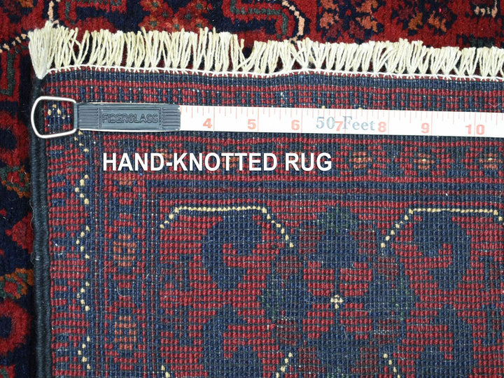 2'9" x 9'5" New Hand Knotted Red Wool Runner Oriental Rug - MOA10272015