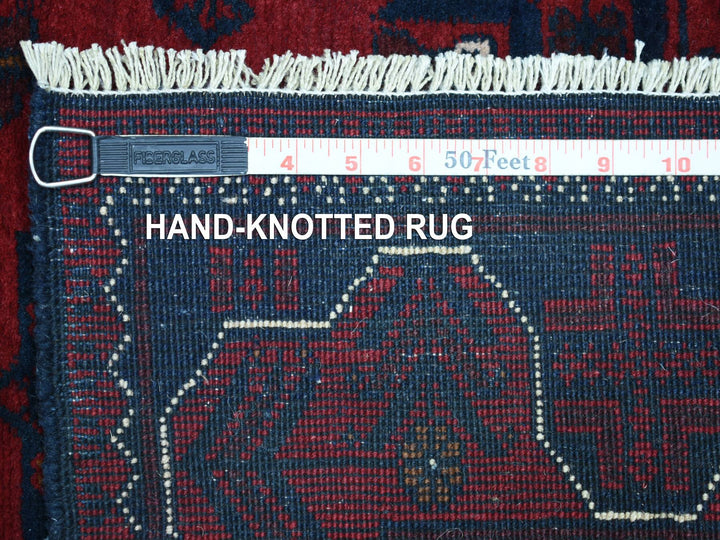 2'8" x 9'0" New Hand Knotted Red Wool Runner Oriental Rug - MOA10272017