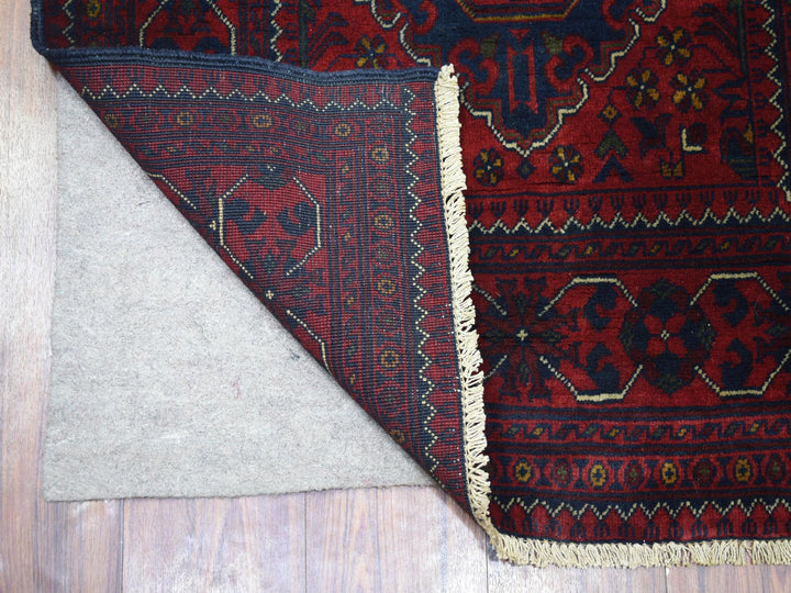 3'0" x 9'10" New Hand Knotted Red Wool Runner Oriental Rug - MOA10272020