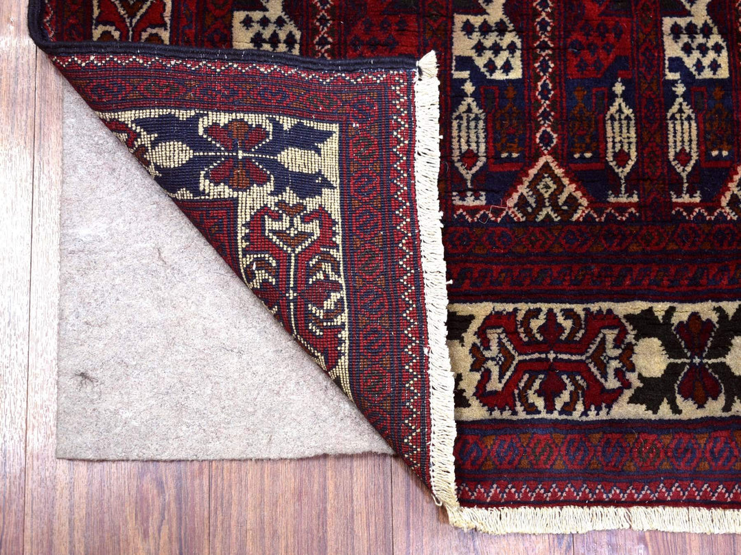 2'10" x 10'0" New Hand Knotted Red Wool Runner Oriental Rug - MOA10272021