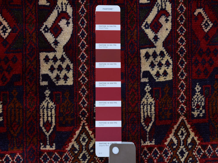 2'10" x 10'0" New Hand Knotted Red Wool Runner Oriental Rug - MOA10272021