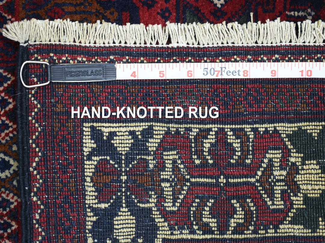 2'10" x 10'0" New Hand Knotted Red Wool Runner Oriental Rug - MOA10272021