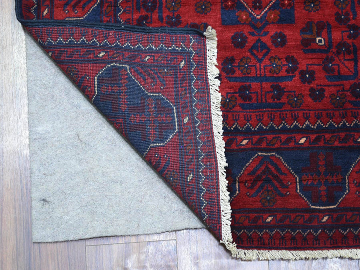 2'10" x 12'8" New Hand Knotted Red Wool Runner Oriental Rug - MOA10272023